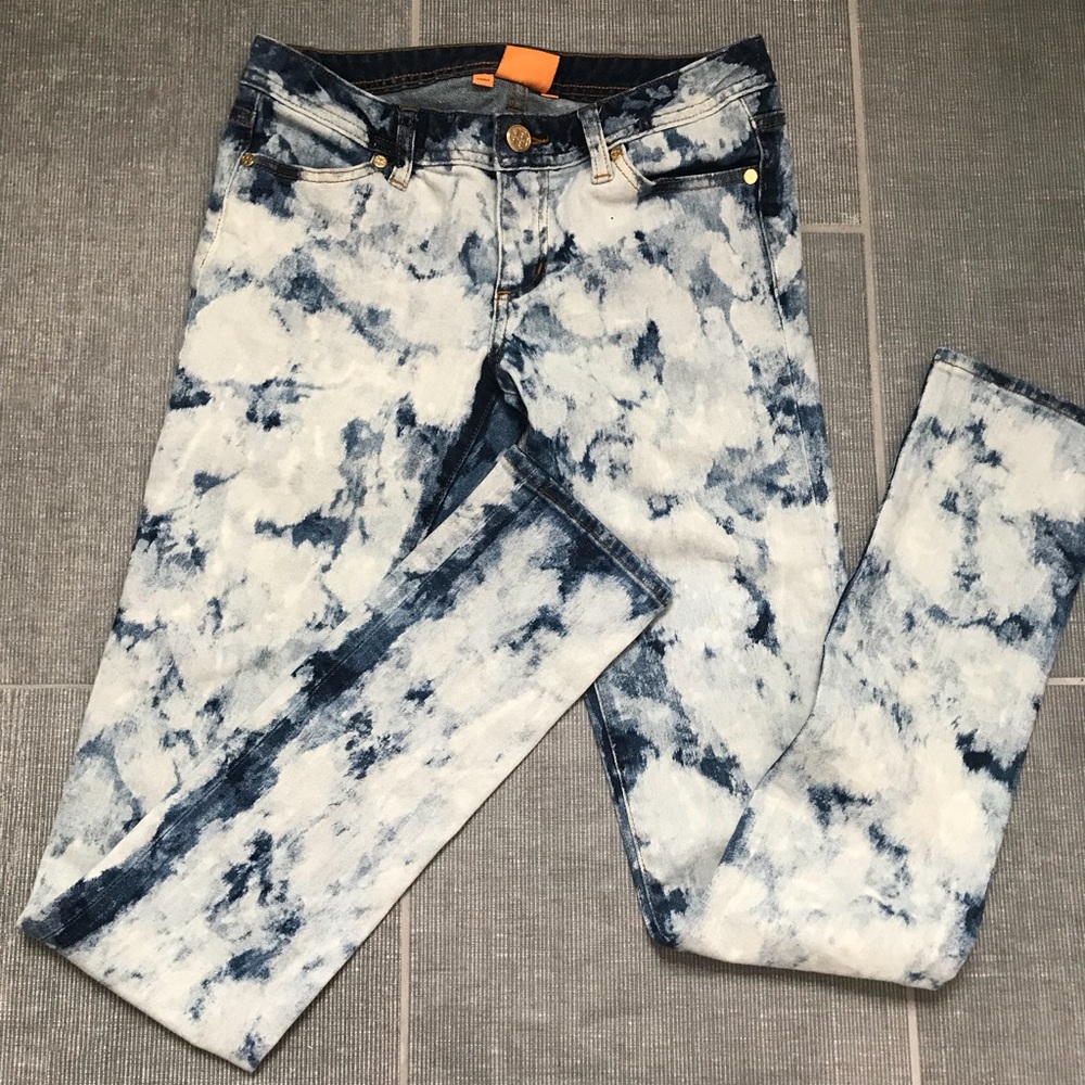 Tory  Burch Acid Wash Jeans
